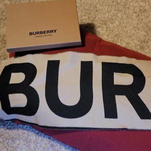 Authentic Burberry Wool Jacquard Scarf